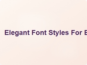 Elegant Font Styles for Baby Clothing Labels